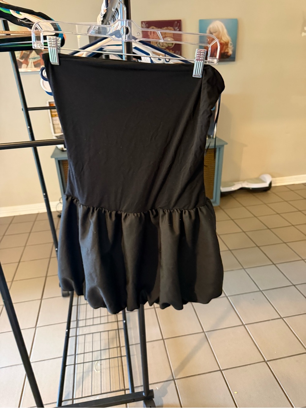 Kimchi Blue Black Ruffled Mini Dress
